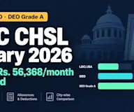 SSC CHSL Salary 2026: LDC, DEO & Grade A In-Hand