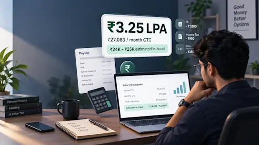 3.25 LPA In-Hand Salary in India 2026: Monthly Salary, PF & Tax