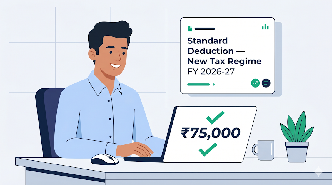 Standard Deduction FY 2026-27: Rs. 75,000 Official for Salaried Employees