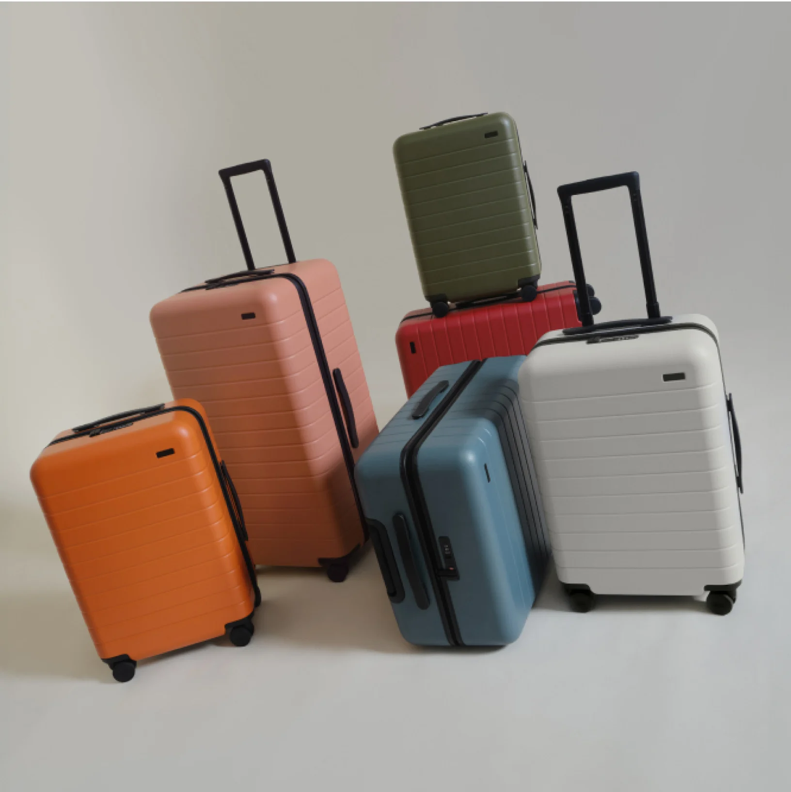 Away suitcases in a variety of colors and sizes including our best-selling Bigger Carry-On and Coast Blue suitcases