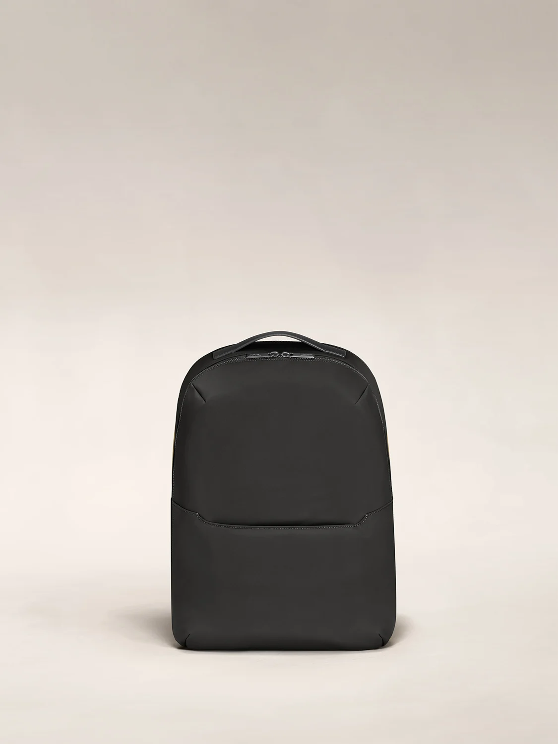 The Zip Backpack in Black nylon