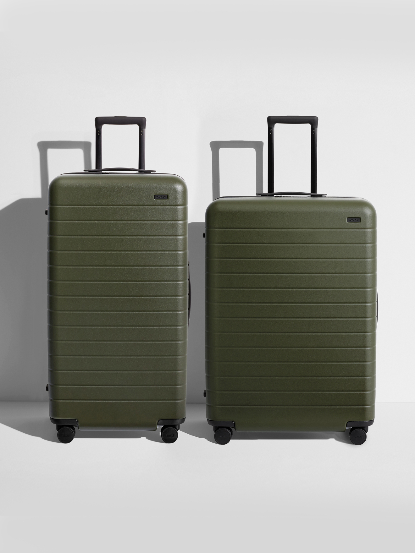 Hardside Suitcase with Wheels, Lightweight Away Luggage Set, 3-Piece Set,  Navy 