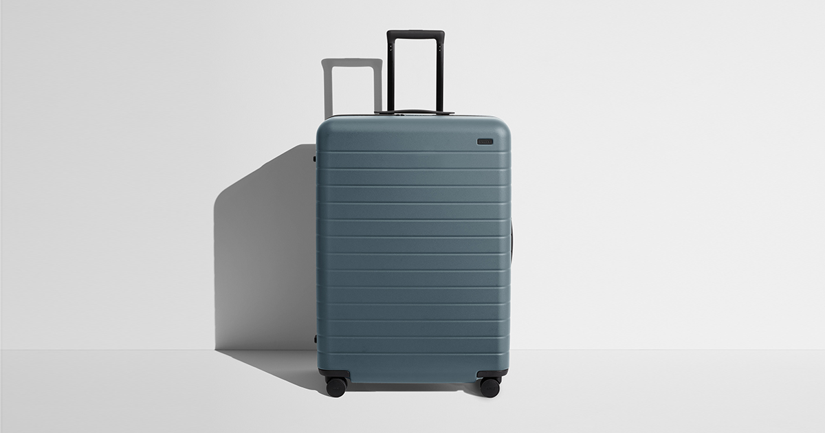 Essential Trunk Plus Large Lightweight Suitcase, Petal Pink