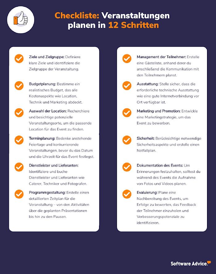 Wann Muss Ich Eine Veranstaltung Anmelden Veranstaltungen planen: Checkliste
