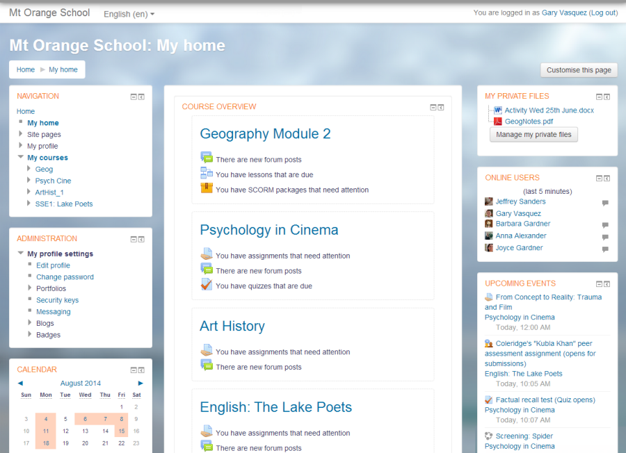 Moodle-curso Moodle, herramienta de eLearning