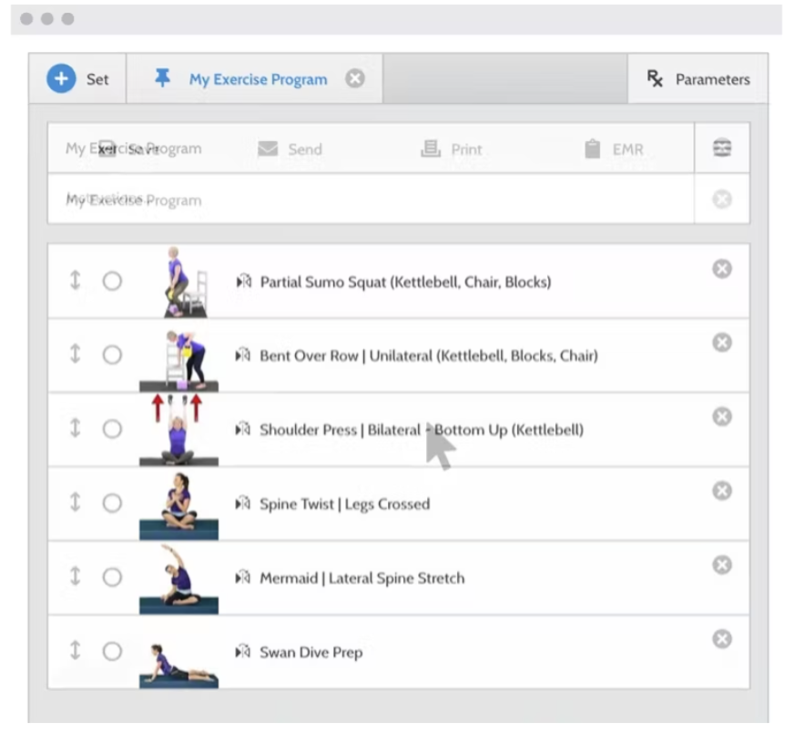 Creating personalized exercise programs for patients