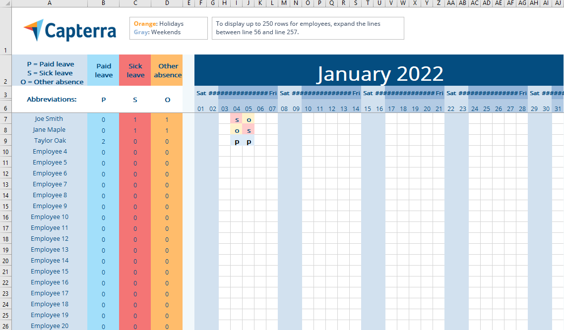 excel templates for scheduling employees