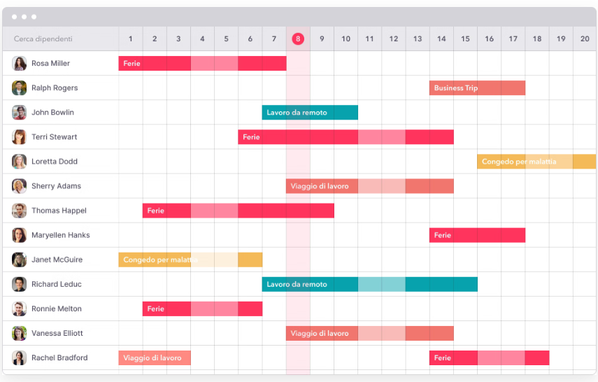 gestione-risorse-umane-IT-Capterra-Screenshot-Factorial-Image-3 Interfaccia del calendario di Factorial