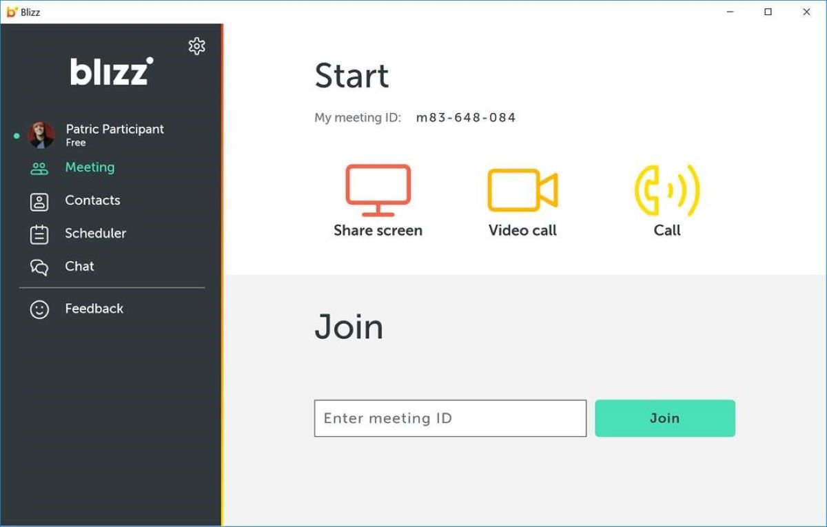 Schermata-di-inizio-videoconferenza-con-Blizz-1 Schermata di inizio videoconferenza con Blizz