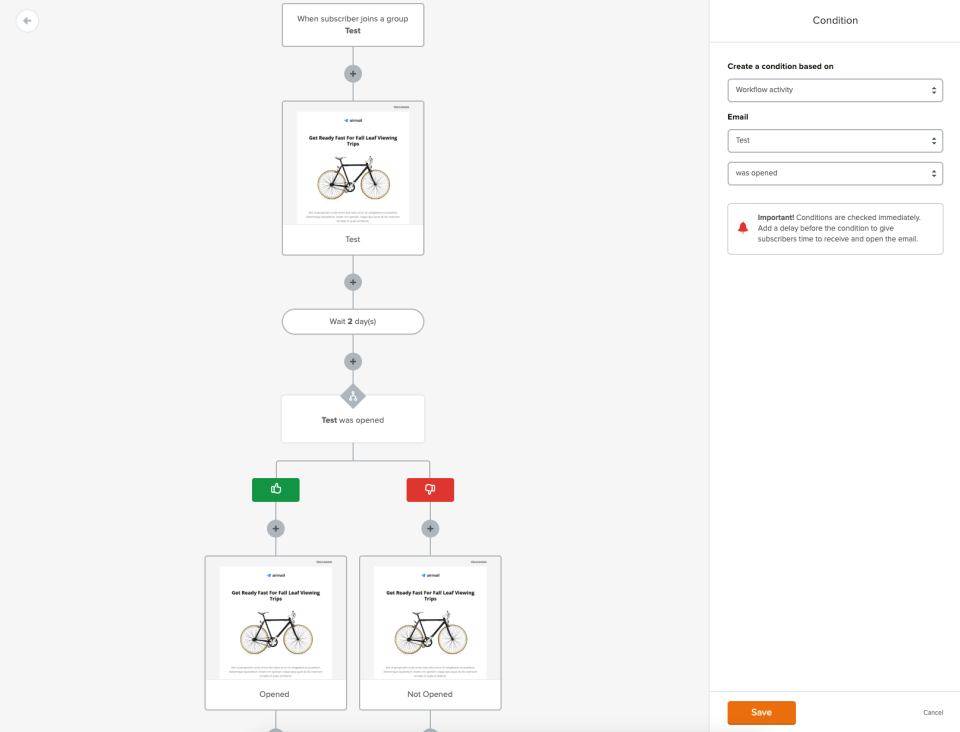 Screenshot_E-Mail-Automatisierungstool_MailerLite Screenshot E-Mail-Automatisierungstool MailerLite