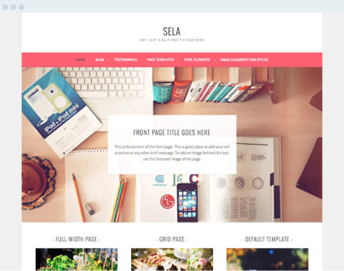 Exemple de site web créé avec le CMS wordpress