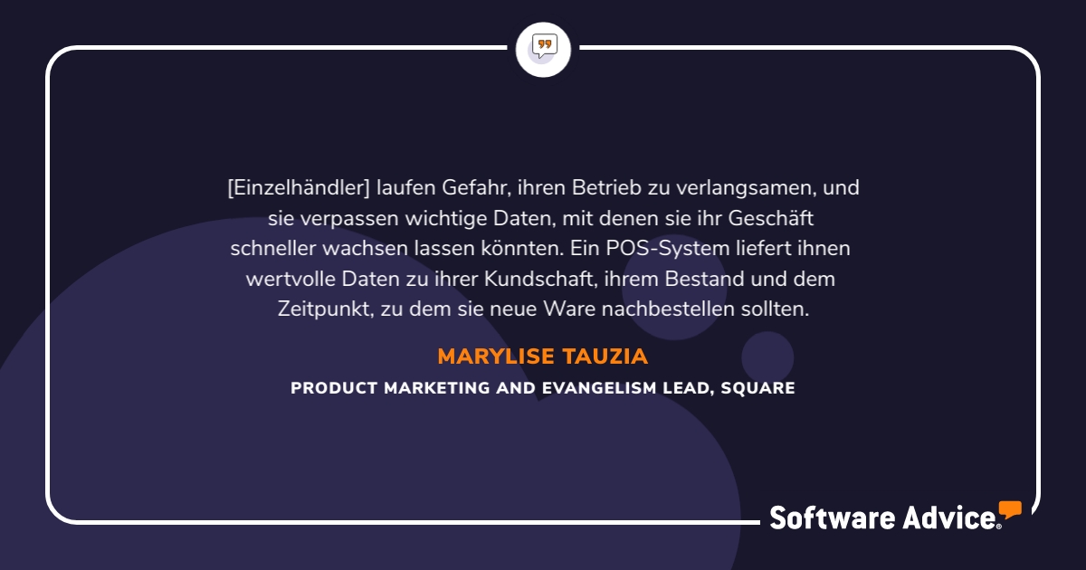 Zitat von Marylise Tauzia zu Vorteilen von POS-Systemen für Einzelhändler