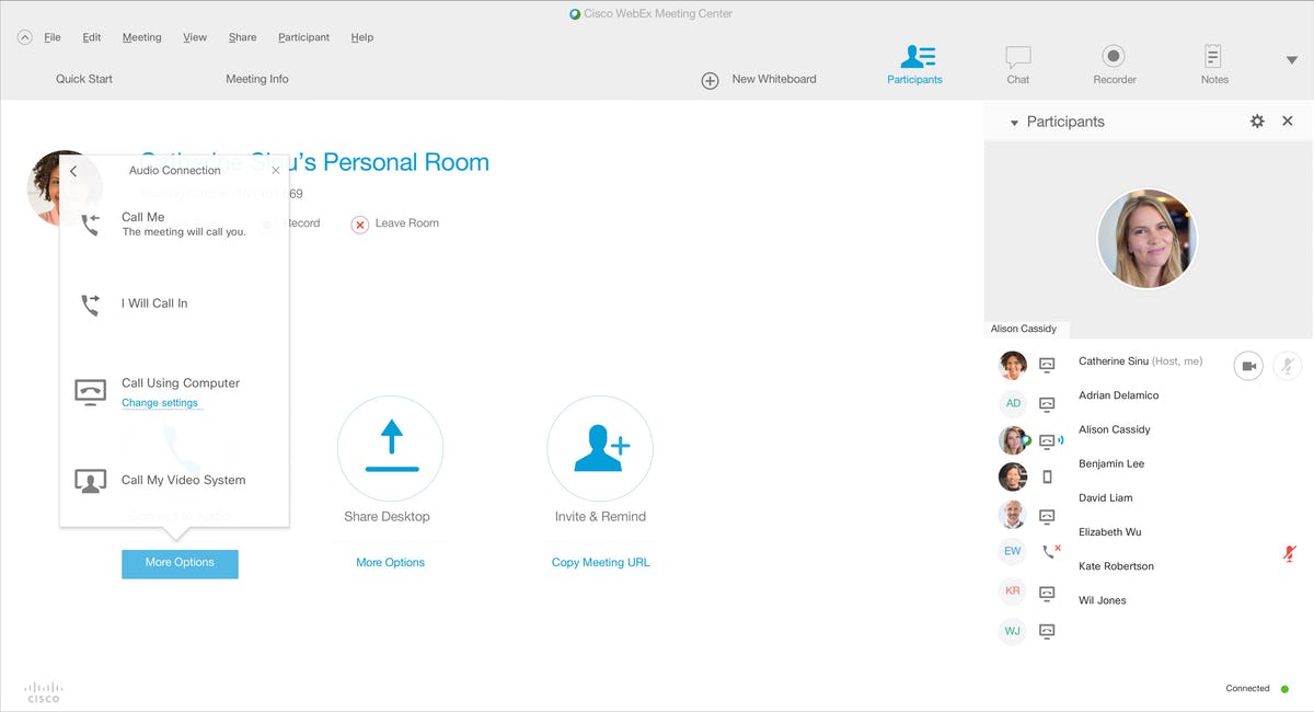 Telefonkonferenz Cisco Webex 