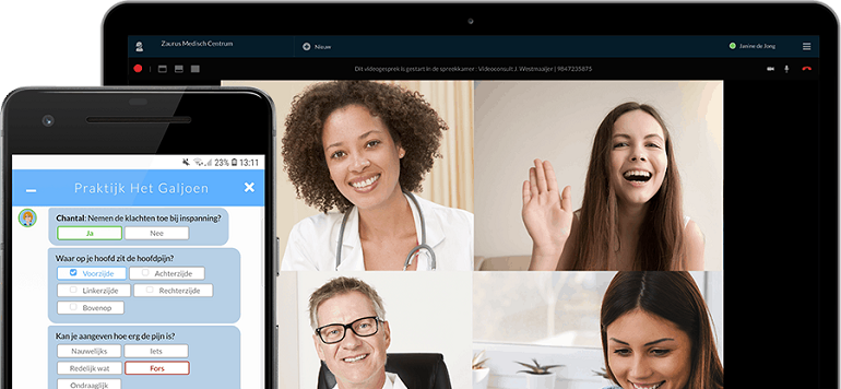 Zaurus-beeldbellen-Vconsult Vconsult met Zaurus