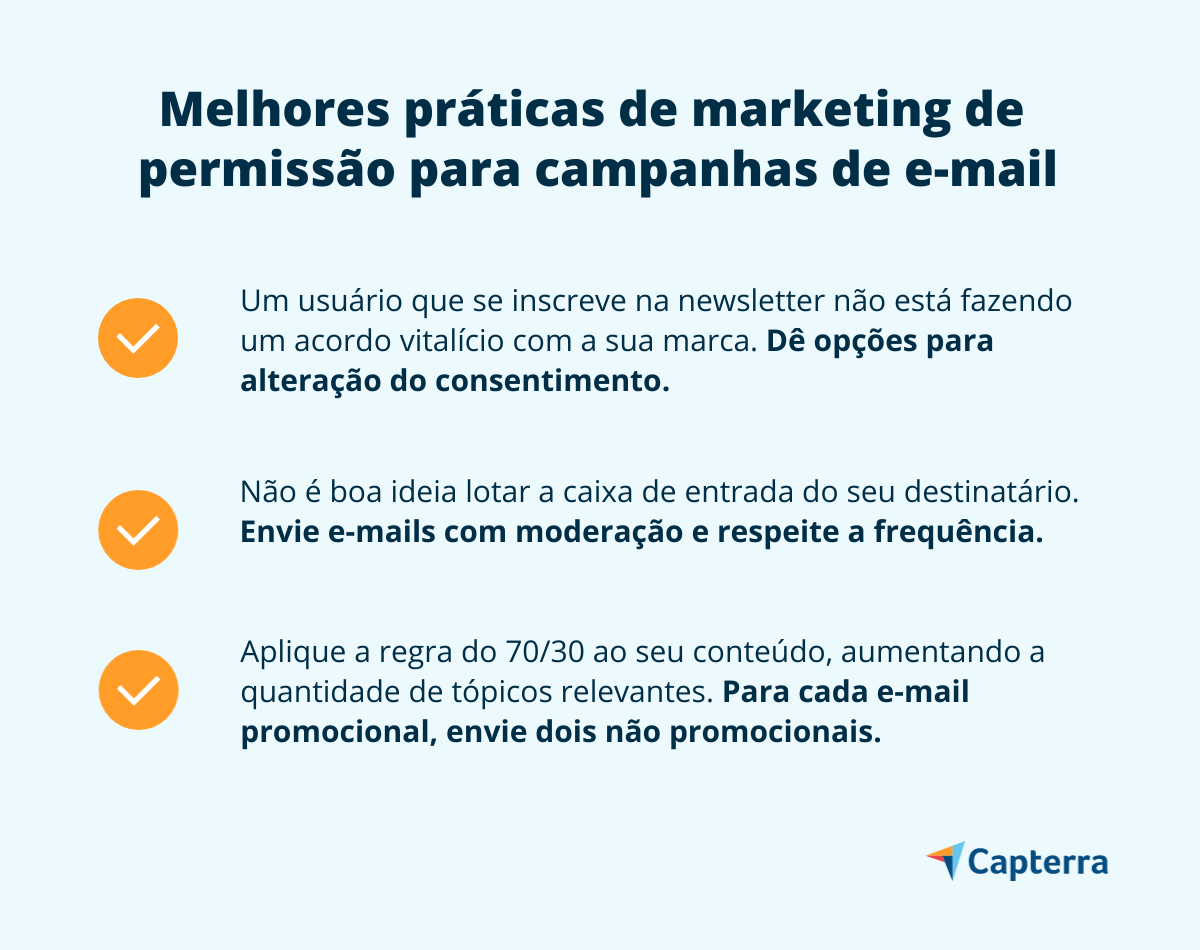 Melhores práticas para marketing de permissão