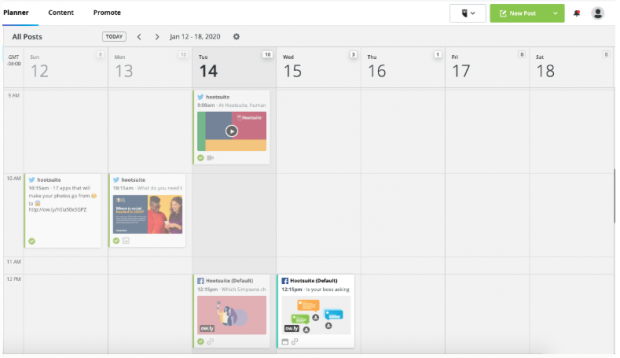 Creazione di un calendario editoriale con HootSuite