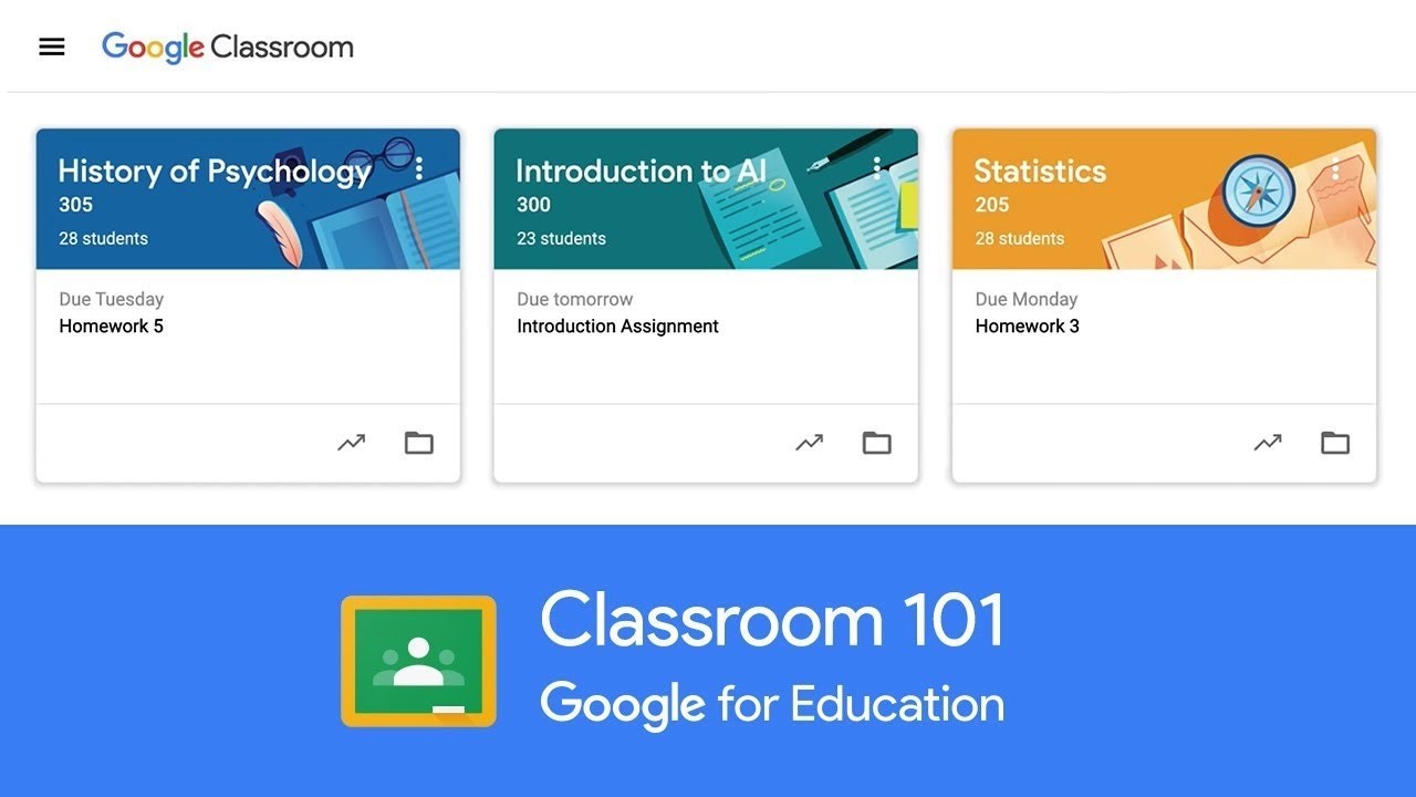 Google Classroom interface