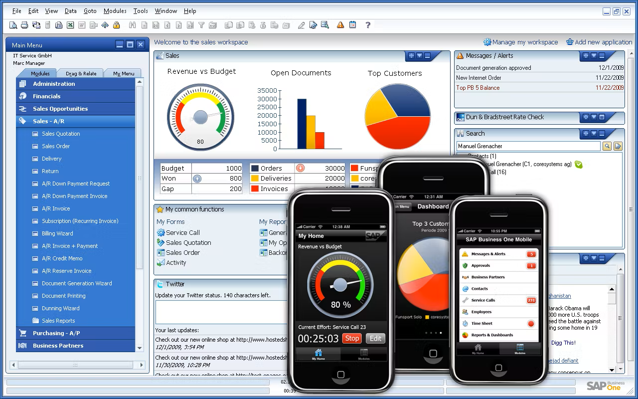 SAP Business est un outil ERP conçu pour les PME