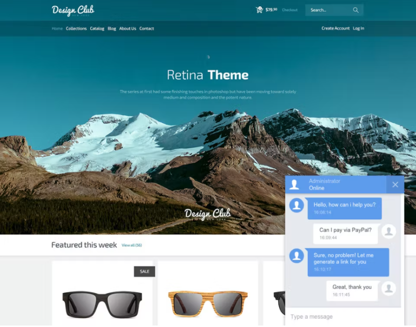 Website-Widget von Tidio