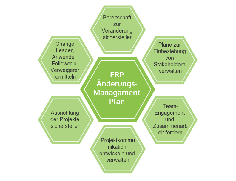 ERP-Änderungsmanagement Plan zur ERP-Einführung