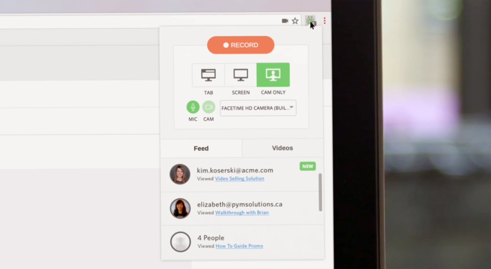  O Vidyard é uma plataforma de gravação de vídeo