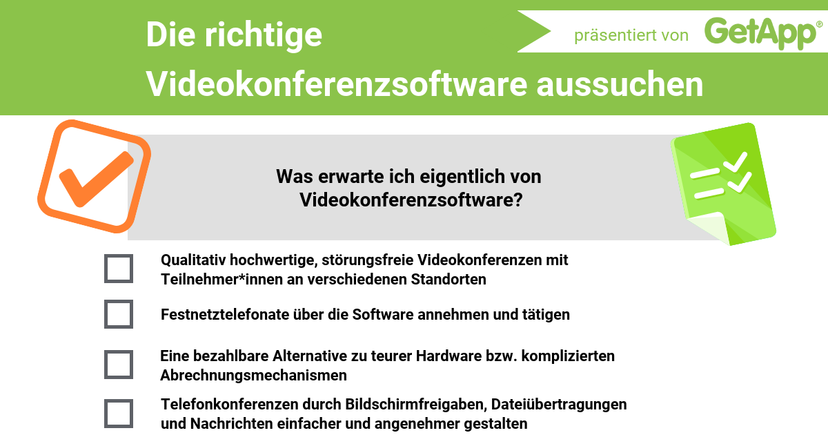 Erwartungen an Videokonferenzsysteme