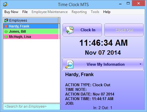 pointeuse en ligne gratuite gestion du temps Time Clock MTS