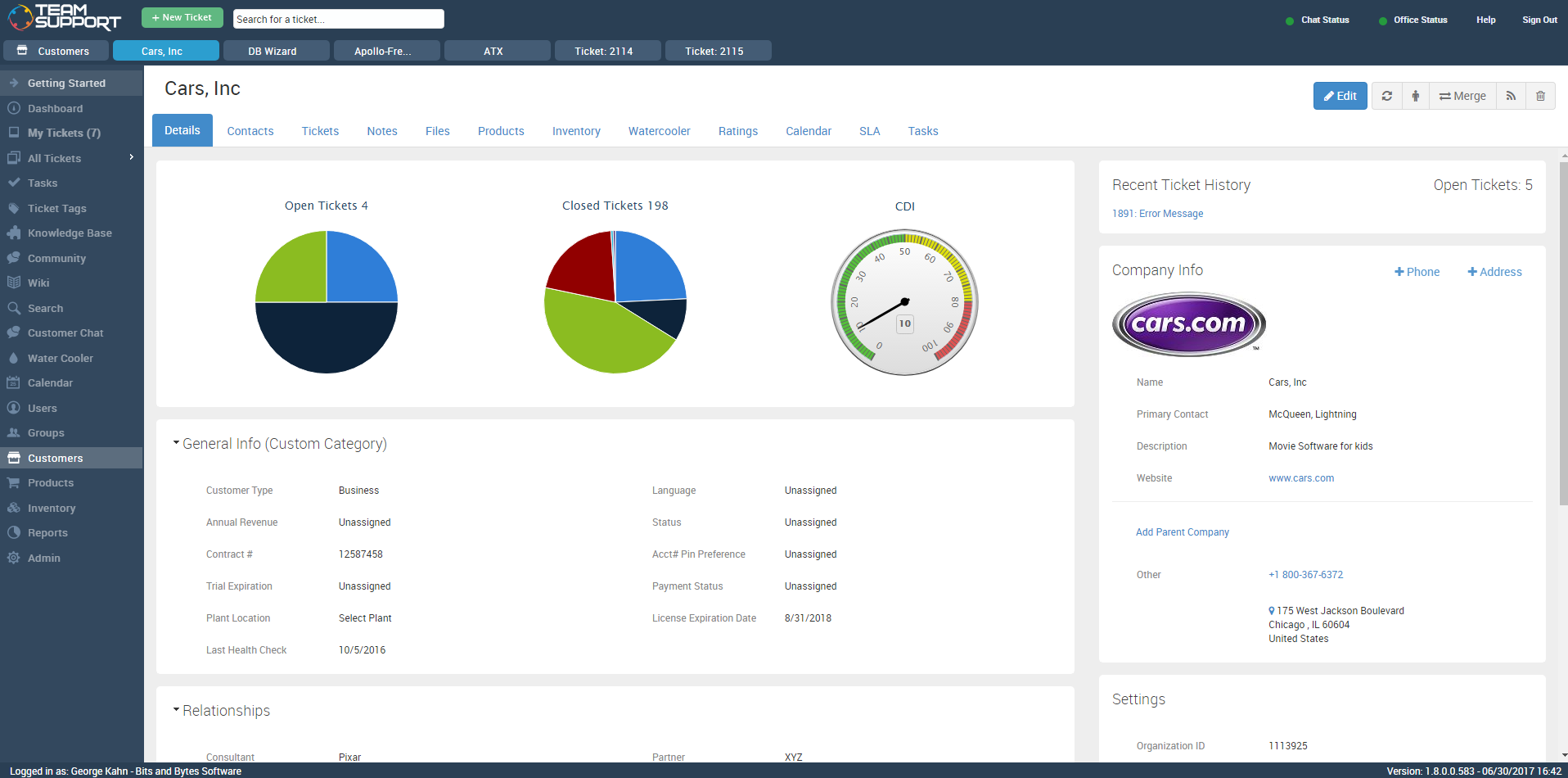 plateforme logicilel teamsupport