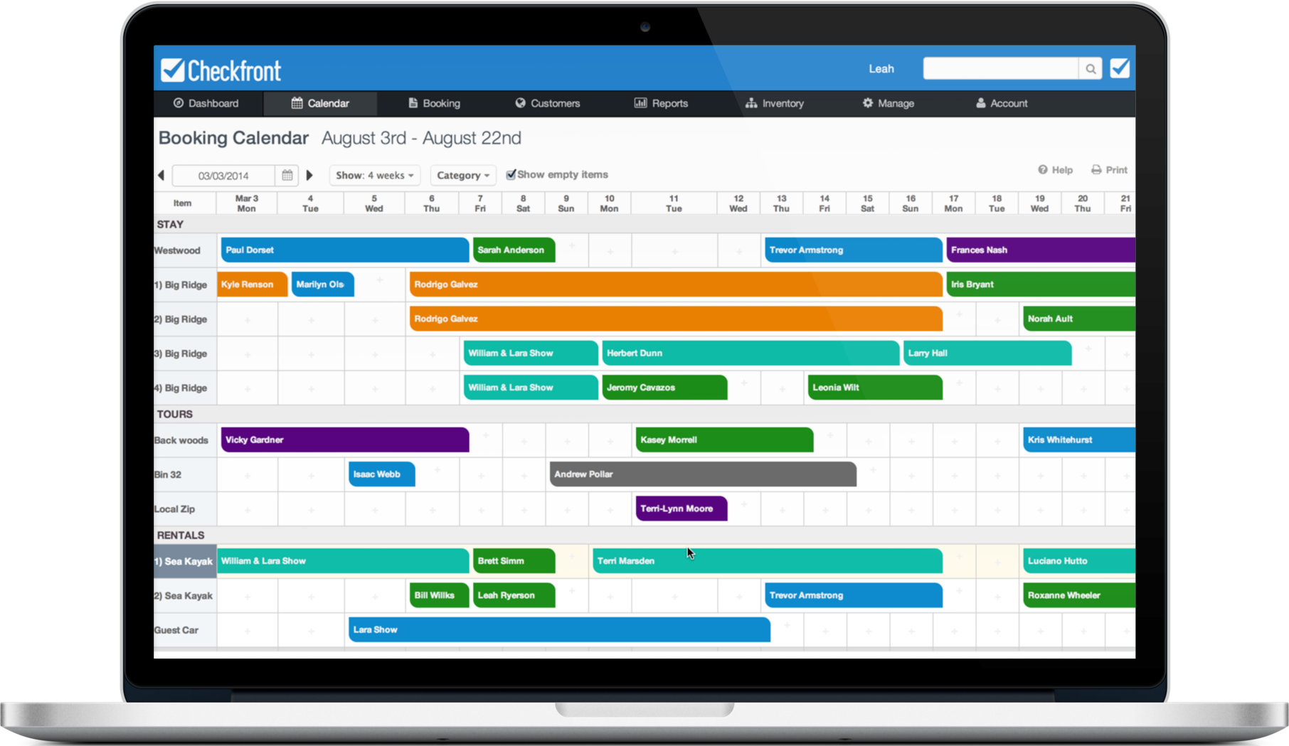 outil réservation en ligne