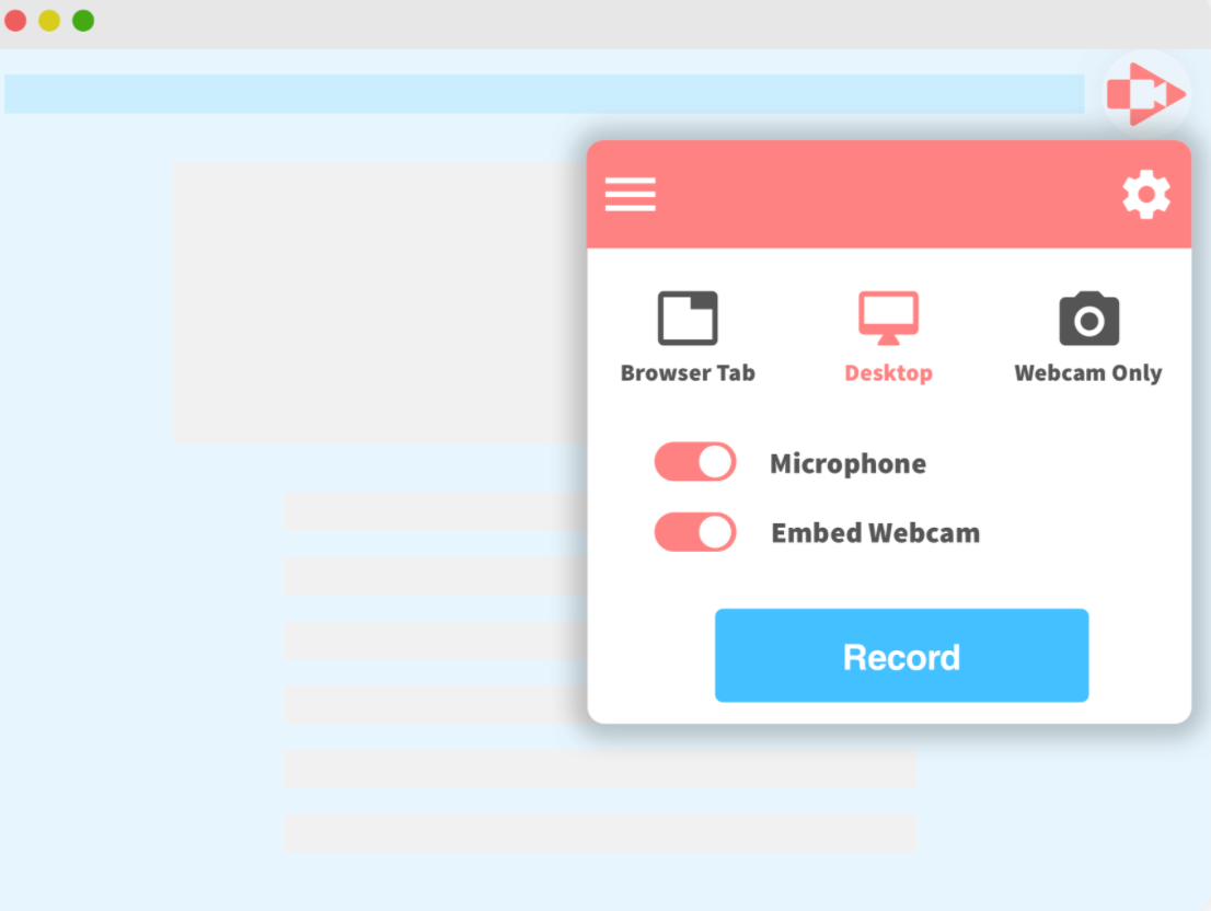 Screencastify oferece a possibilidade de gravar tela