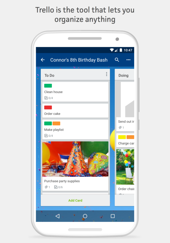 Projektmanagement-Apps für Android Trello