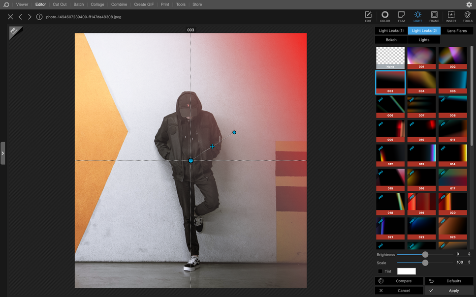 Photoshop Alternative PhotoScape-X screenshot