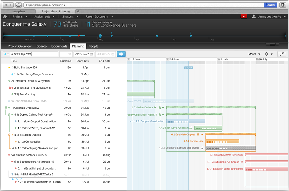 Cloud-Software für das Projektportfoliomanagement - Projectplace
