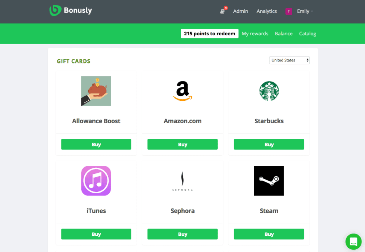 software per il riconoscimento di meriti aziendali