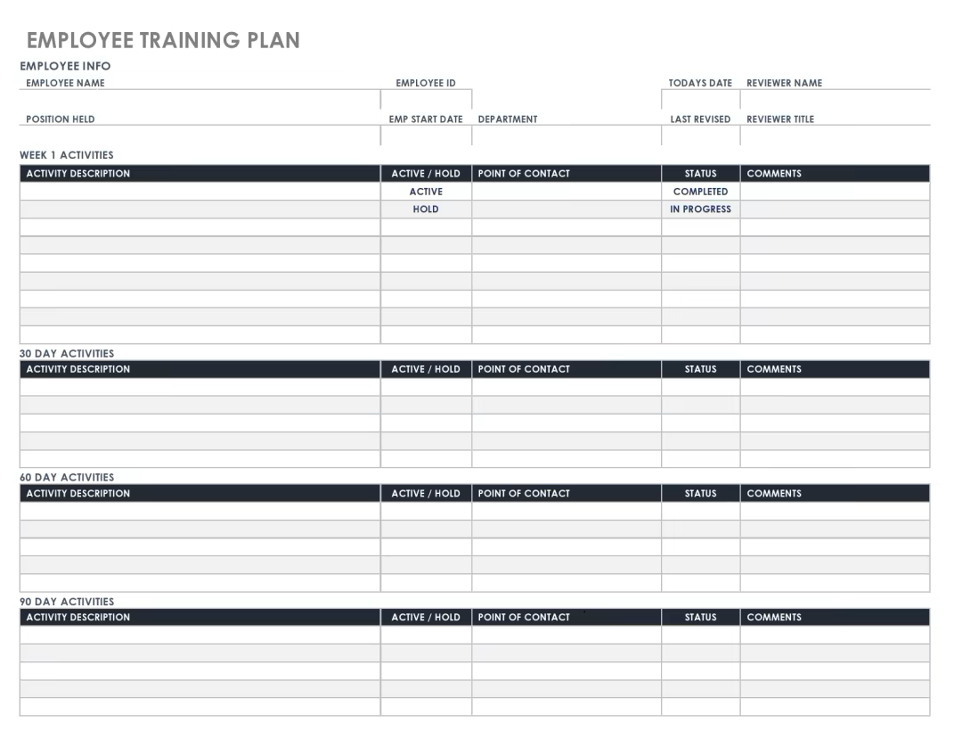 Plantilla de plan de desarrollo profesional gratuita