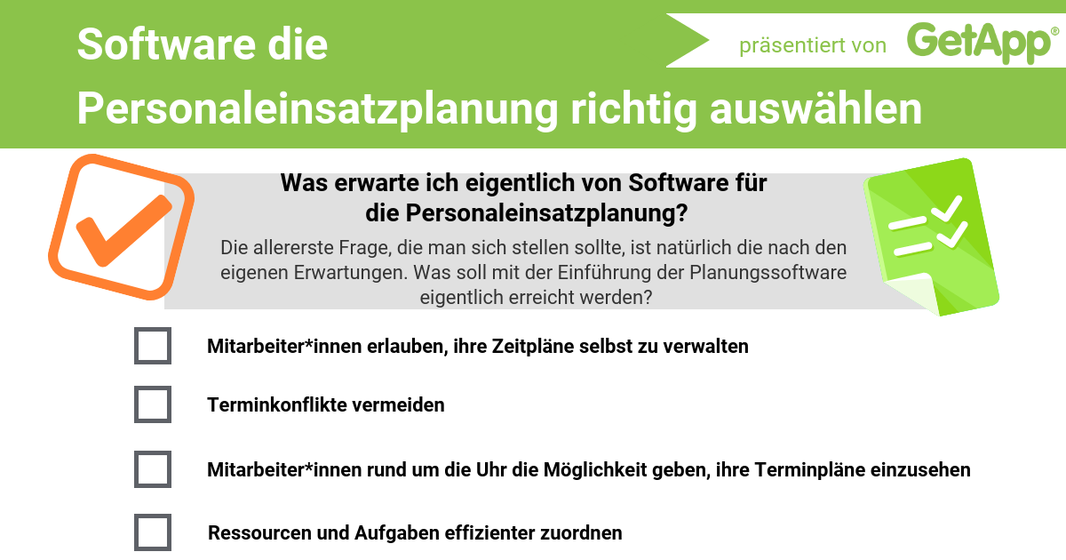 Erwartungen-an-Software-für-die-Personaleinsatzplanung-Checkliste Eine Checkliste mit Erwartungen an Software für Personaleinsatzplanung.