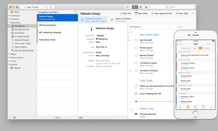 Software-de-gestion-de-proyectos-para-mac-Daylite Herramienta de gestión de proyectos Daylite