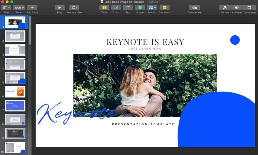 slides Keynote presentatiesoftware