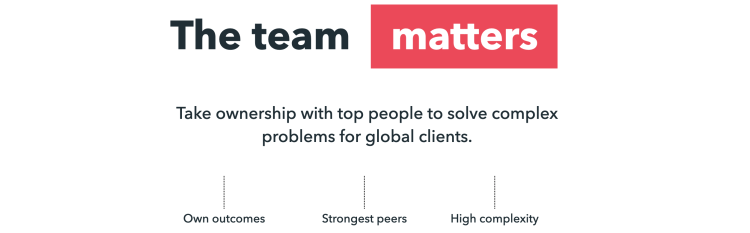 Careers: the team matters
