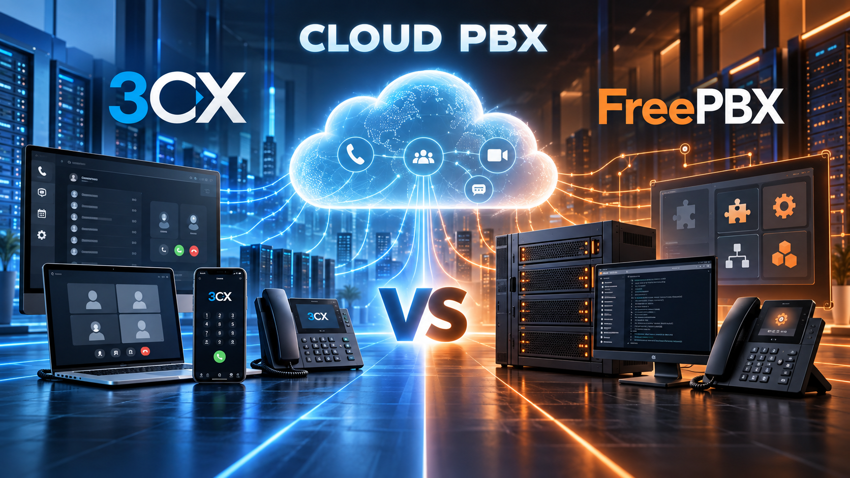 Cloud PBX Showdown: 3CX vs FreePBX for Your Business