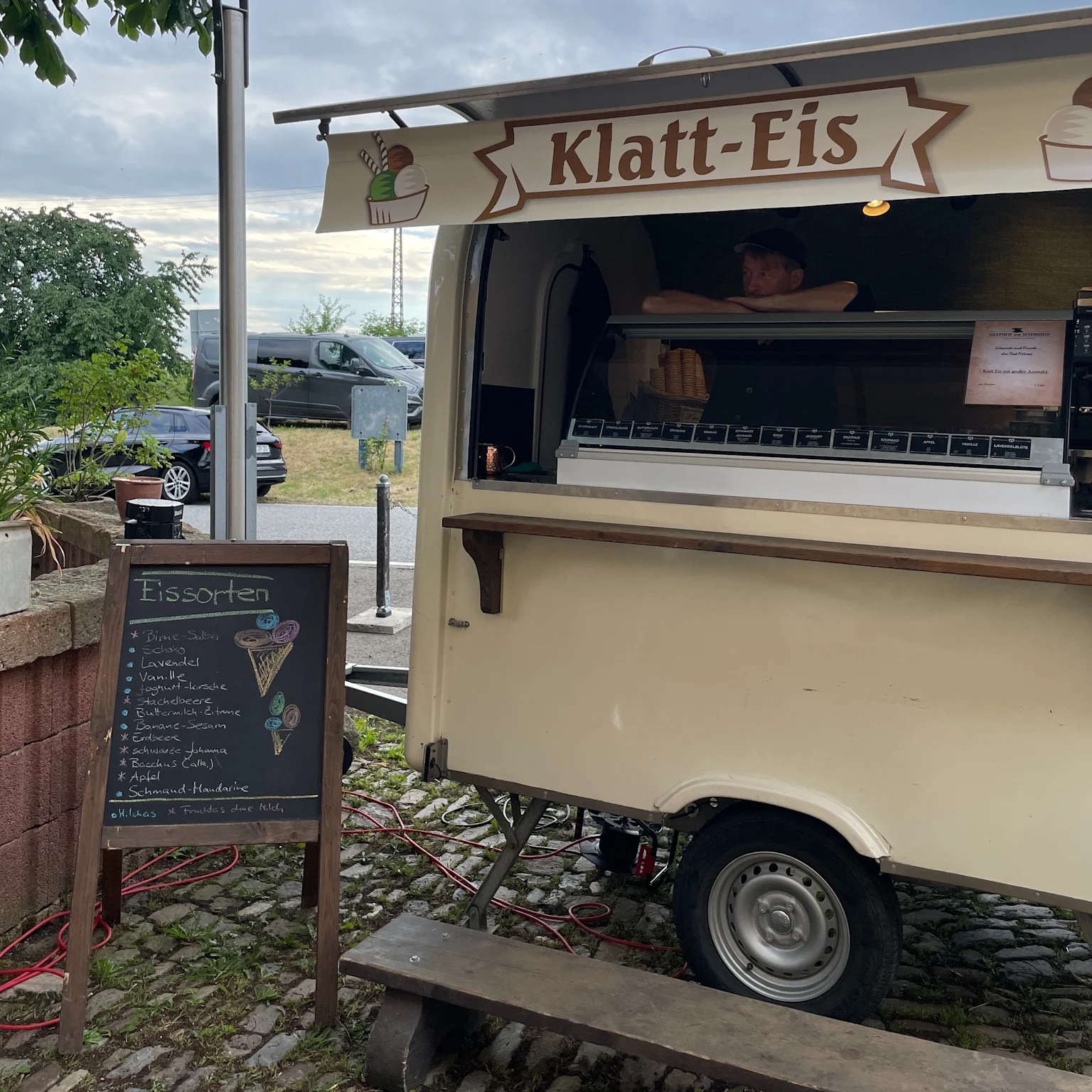Unser Eiswagen unterwegs
