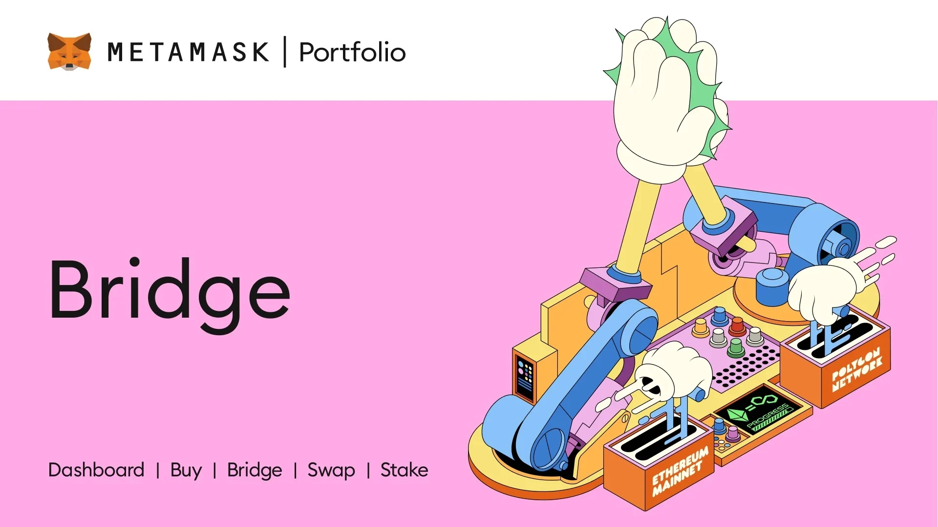 MetaMask Bridge Header