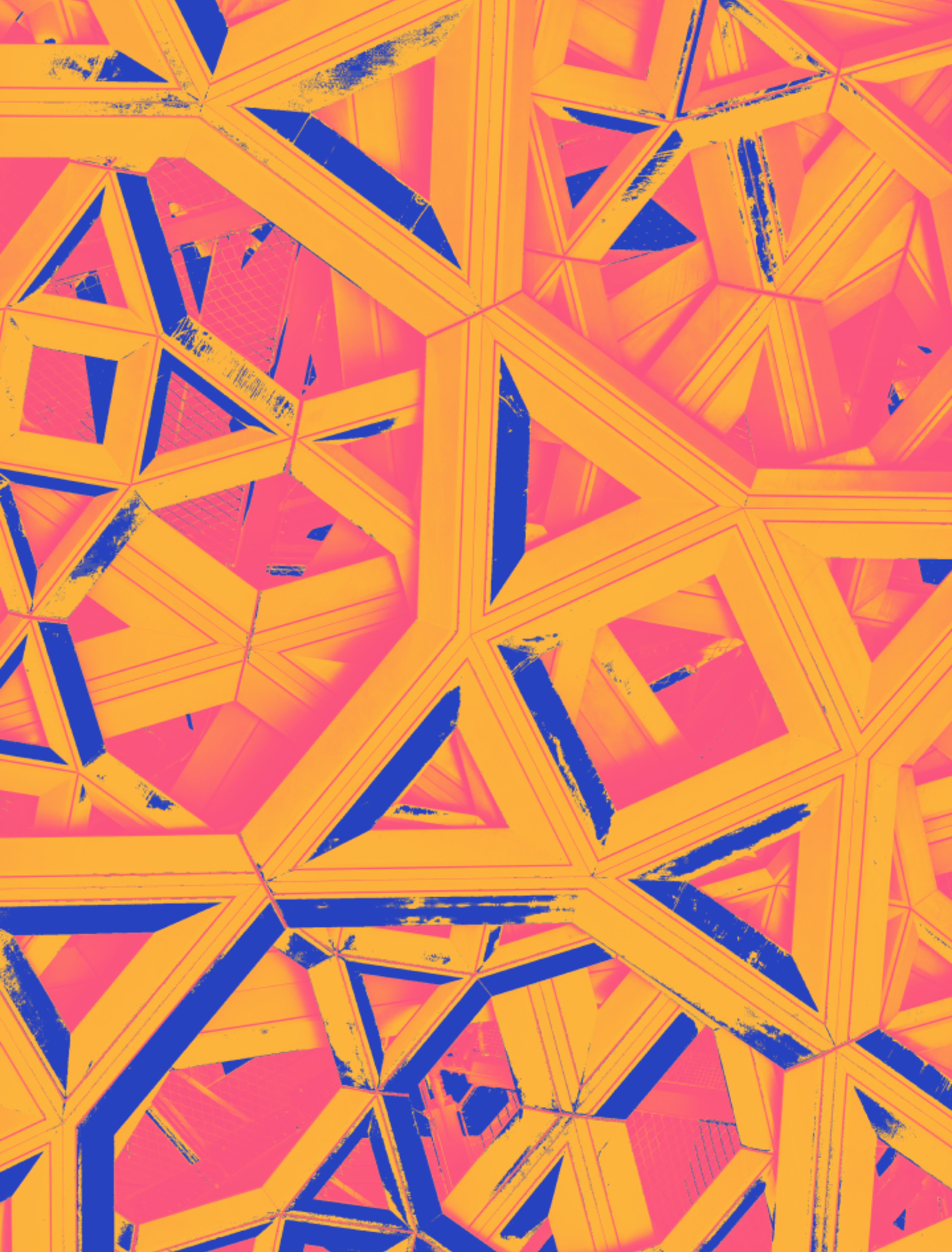 An abstract image of a geometric pattern.