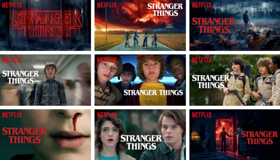 Personalized thumbnails for Stranger Things 