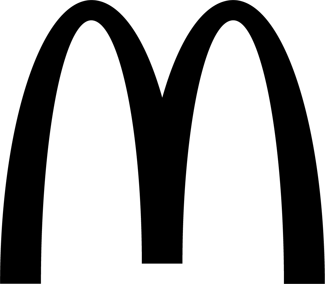 Black McDonald's logo