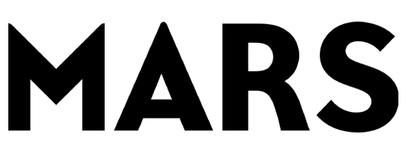 Mars logo in black on a transparent background