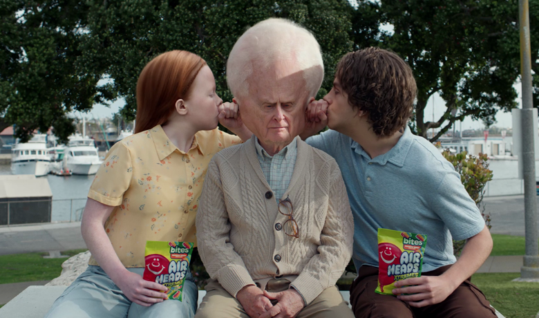 Airheads head inflation grandpa ad