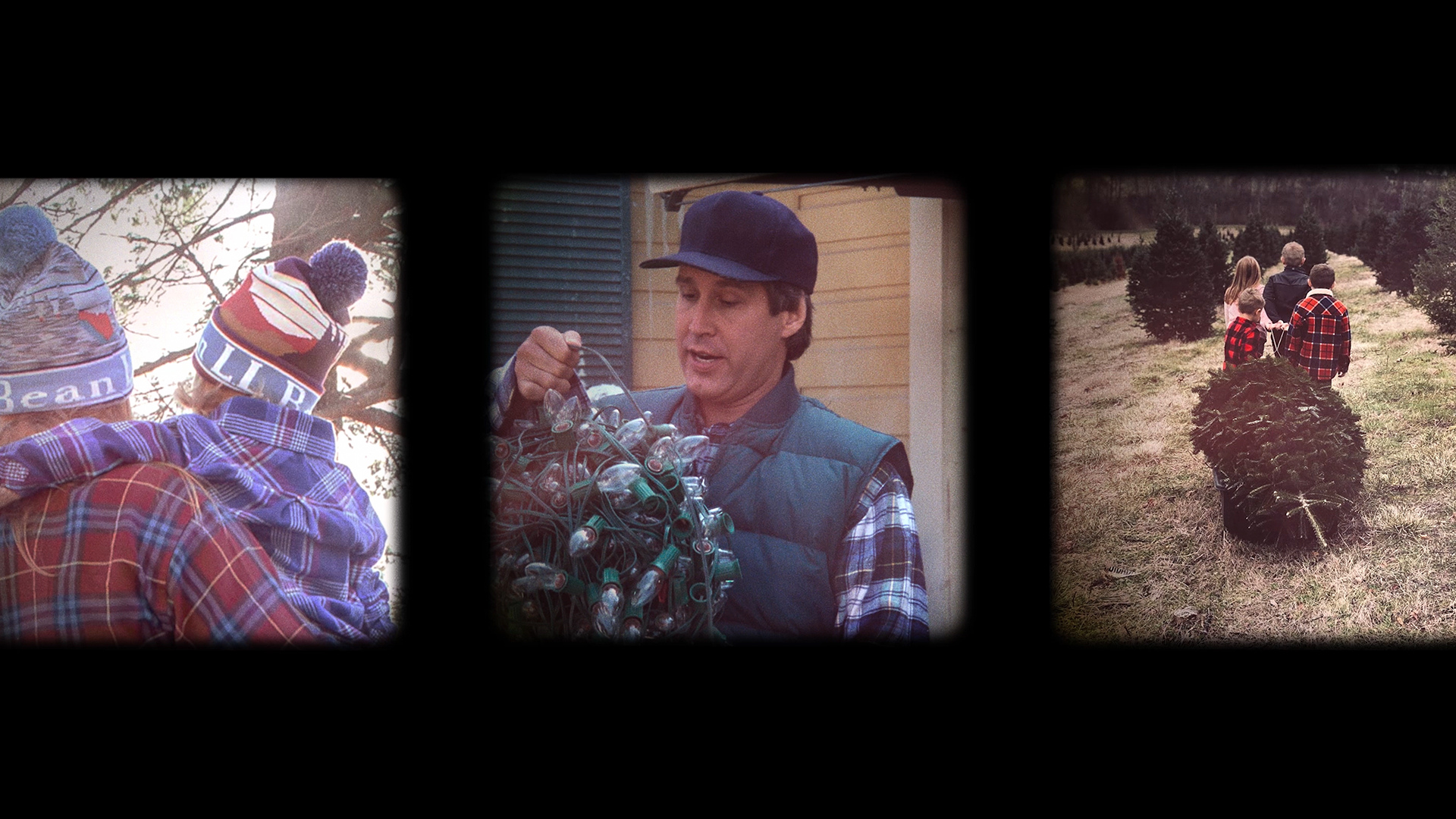 Set of three found photographs from L.L.Bean's Invited to the Holidays Since 1912 campaign 