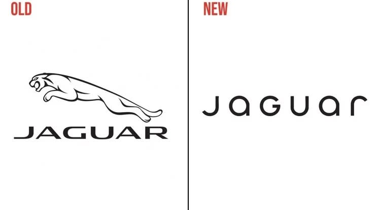 Jaguar logo comparison