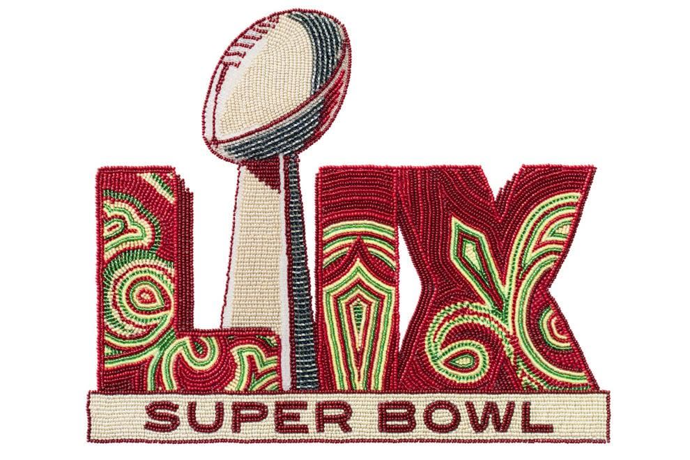 Super Bowl LIX logo designed by Tahj Williams for New Orleans